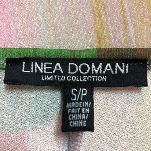 Linea Domani Women’s Vibrant Tunic 3/4 Sleeve Scoop Neck Dropped Raglan Sleeve - Picture 6 of 8